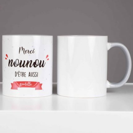 TASSE PERSONNALISÉE MERCI NOUNOU