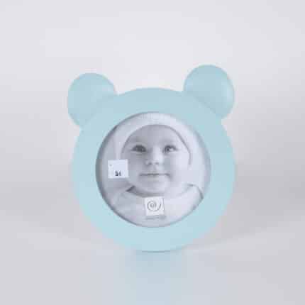 CADRE BÉBÉ OURSON BLEU 11,50CM