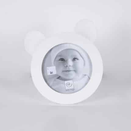 CADRE BÉBÉ OURSON BLANC 11,50CM