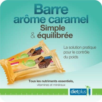 La barre substitut de repas dietplus ne contient que 212 kcal et elle est garantie sans gluten. Conçue pour vous apporter tous les nutriments requis pour un repas, cette barre est riche en fibres et en protéines.